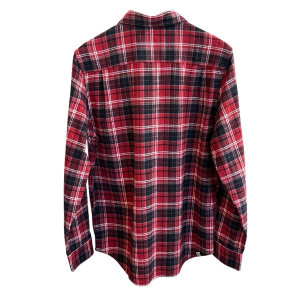 Vans Off The Wall Long Sleeve Button Up Plaid Chest Pocket Flannel Shirt S #31 - Picture 4 of 10